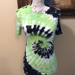 Target a new day tie dye, splotchy soft stretch classic short sleeve t-shirt
